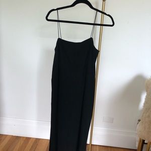 Everlane, Go-Weave, Spaghetti strap, Midi, Black